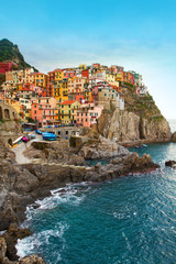 Village of Manarola, Cinque Terre, Italy - 104401053