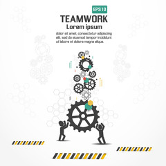 Teamwork graphic vector design