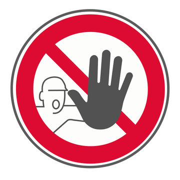 Schild Halt