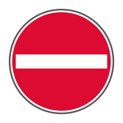 Schild Einfahrt verboten