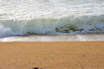 Vague, reflux de la mer