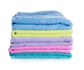 Pile of multicolored towels