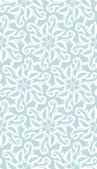 Seamless elegant pattern. Blue pattern. Abstract pattern.
