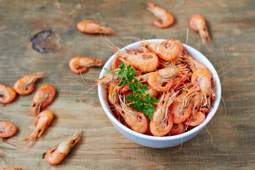 Prepared shrimp.horizontal