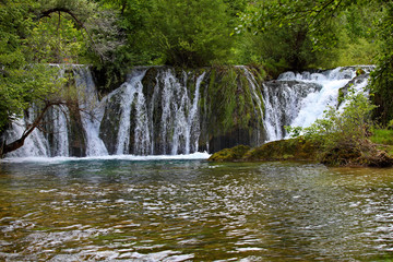 Fototapeta na wymiar Slunj waterfall