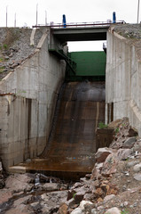 Fototapeta na wymiar Spillway dam