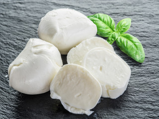 Mozzarella and tomatoes.