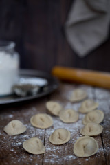Raw pelmeni