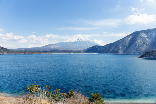 Lake Motosu in Japan