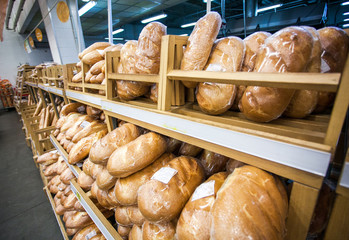 lots fresh crisp loaves of bread 