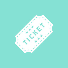 Ticket  -  vector icon.