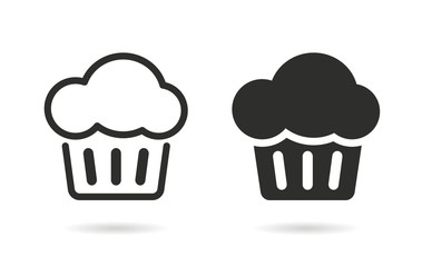 Cake - vector icon.