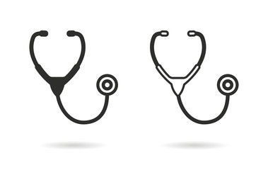 Stethoscope - vector icon.