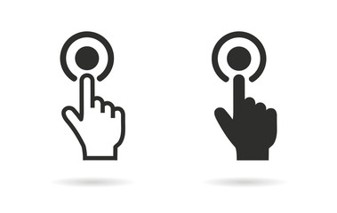 Touch  - vector icon.