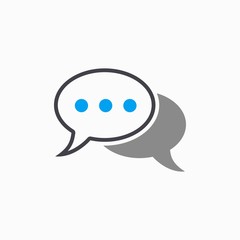 Chatting - vector icon.