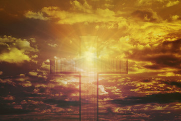 Light expel darkness concept background