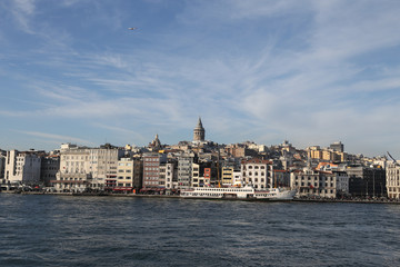 Karakoy and Galata Tower in Istanbul City
