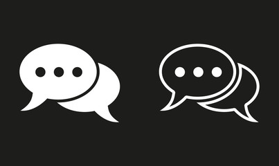Chatting - vector icon.