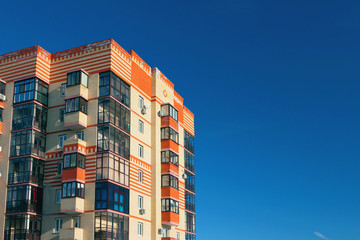 Fototapeta premium Facade of multystoried house