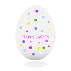 Easter egg with colored circles
