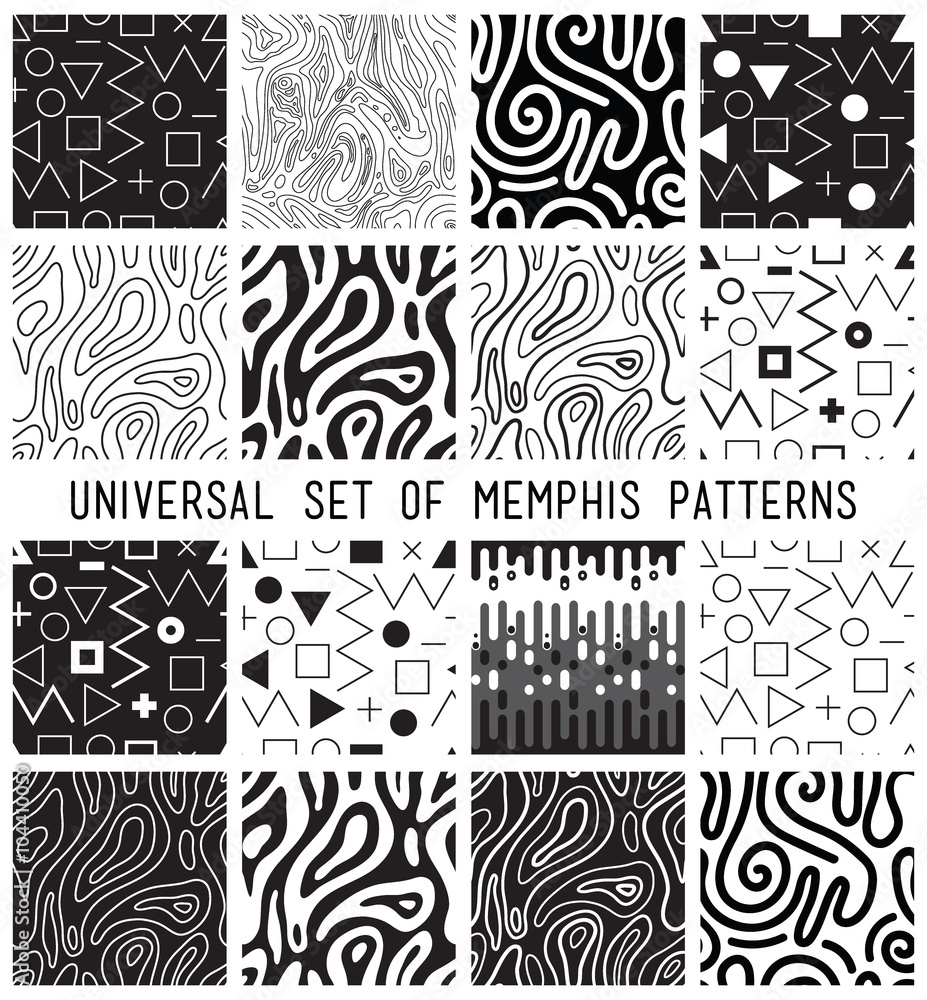 Poster universal vector lineal geometric seamless pattern