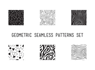 Universal vector lineal geometric seamless pattern