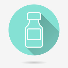 Medicine bottle - vector icon.