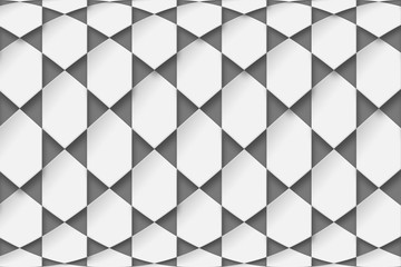 white hexagons background.