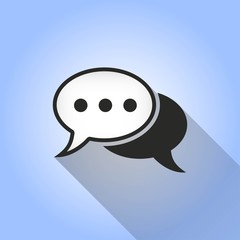 Obraz premium Chatting - vector icon.