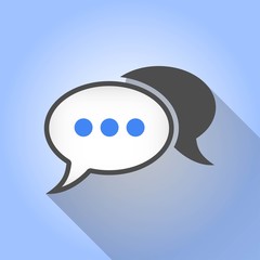 Obraz premium Chatting - vector icon.