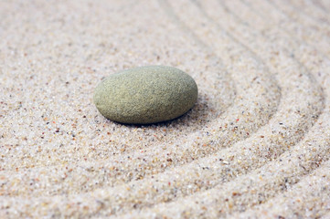 Fototapeta na wymiar close up and selective focus of zen stone