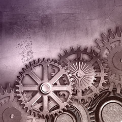 metallic gears background
