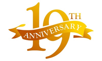 19 Year Ribbon Anniversary 