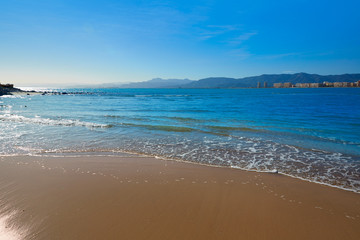 Cullera Playa los Olivos beach Valencia at Spain