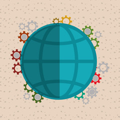 Technology icon design 