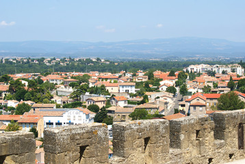 Fototapeta na wymiar Carcassone medieval citadel, France