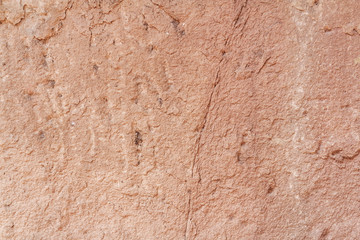 Orange Cement Wall Textured Background