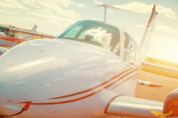 Cabin of a small sports plane