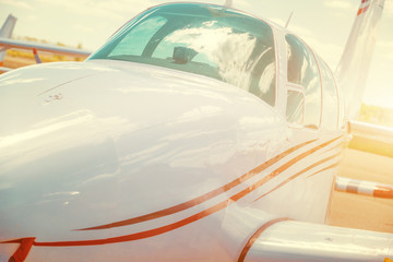 Cabin of a small sports plane