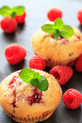 Raspberry cupcakes