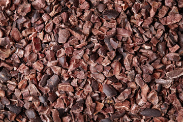 Cacao nibs background
