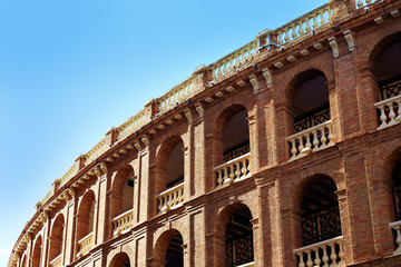 Fototapeta premium Valencia bullring Plaza de Toros in Xativa street