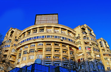 Communist-era apartment block, Sector 2, Bucharest, Romania