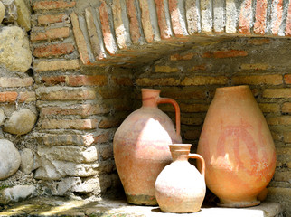 Georgia. Ancient Georgian jugs.