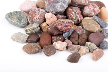 stones on white