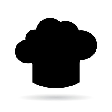 Chef hat black silhouette