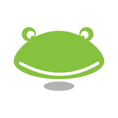 Unique Simple Green Frog Toad Icon