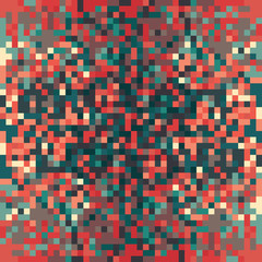 An abstract pixel art style vector background