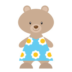 Cute bear vector illustration 