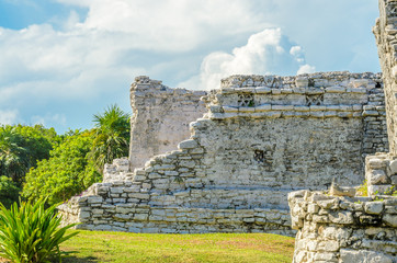 Mayan Ruins of Tulum. Tulum Archaeological Site. Mexico.